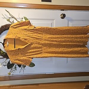 American Eagle Outfitters Yellow Floral Dress